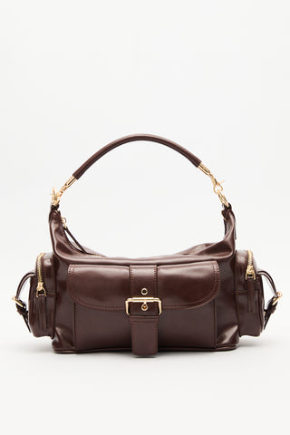 Mica Bag With Buckle Detail Brown