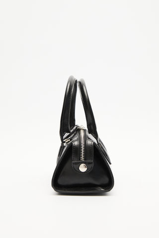 Leather Polo Mini Bag Black