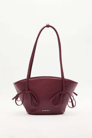 Sandy Bow Bag Burgundy
