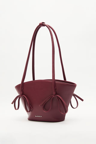 Sandy Bow Bag Burgundy