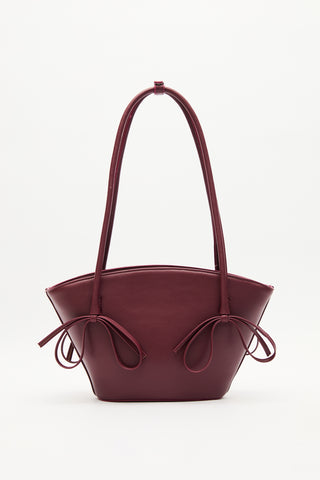 Sandy Bow Bag Burgundy