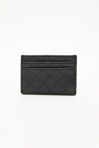 Quilted Wallet With Cardholder Black