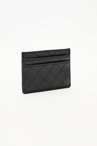 Quilted Wallet With Cardholder Black