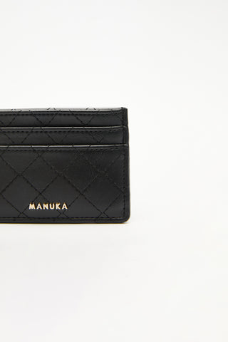Quilted Wallet With Cardholder Black