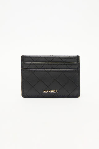 Quilted Wallet With Cardholder Black