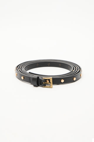 Double-Wrap Studded Belt Black