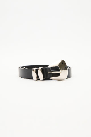 Multi-Buckle Metal Belt Black