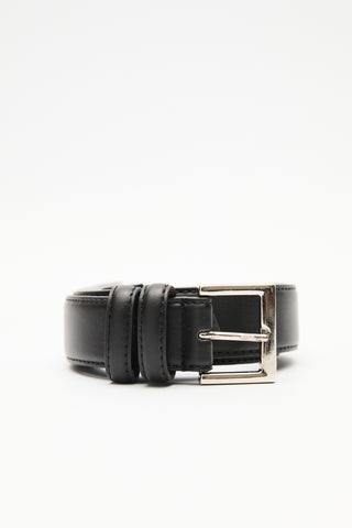 Square Buckle Belt Black
