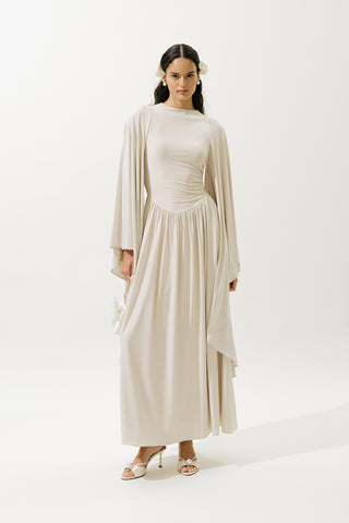 Helsa Evening Dress Pearl