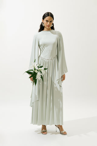 Helsa Evening Dress Green