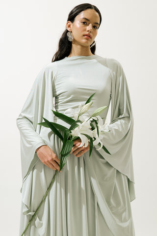 Helsa Evening Dress Green