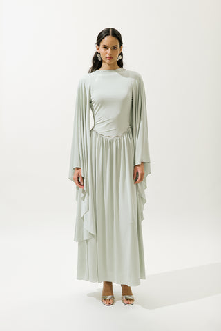 Helsa Evening Dress Green