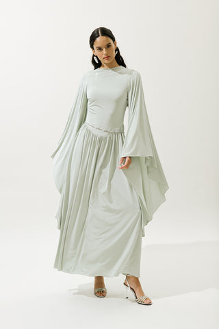 Helsa Evening Dress Green