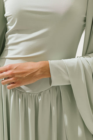 Helsa Evening Dress Green