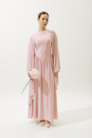 Helsa Evening Dress Powder