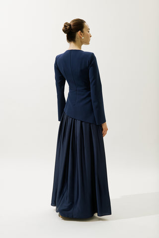 Annita Evening Dress Navy Blue