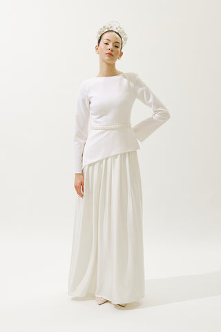 Annita Evening Dress Ecru