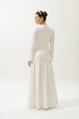 Annita Evening Dress Ecru