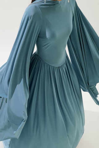 Helsa Evening Dress Blue