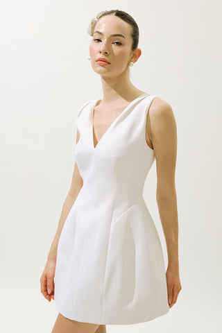 Olivia Evening Dress Ecru