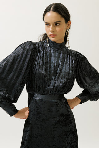 Shine Evening Dress Night Blue