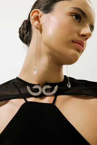 Frances Cape Evening Dress Black