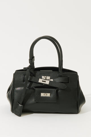 Arte Pocket Detail Shoulder Bag Black