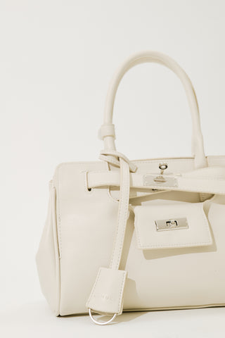Arte Pocket Detail Shoulder Bag Beige