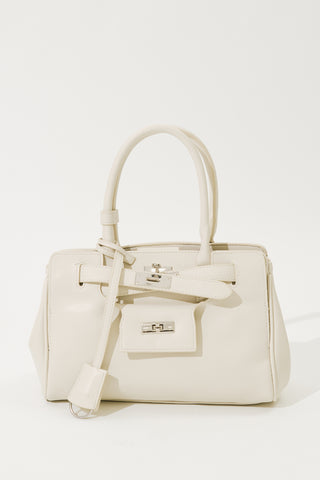Arte Pocket Detail Shoulder Bag Beige
