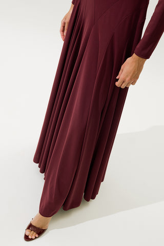 Asia Evening Dress Burgundy