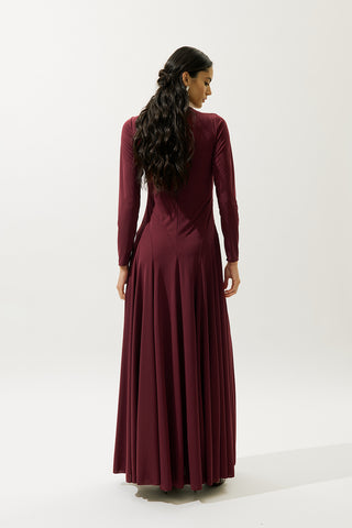 Asia Evening Dress Burgundy