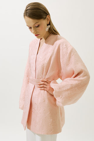 Jacquard Organza Kimono Powder