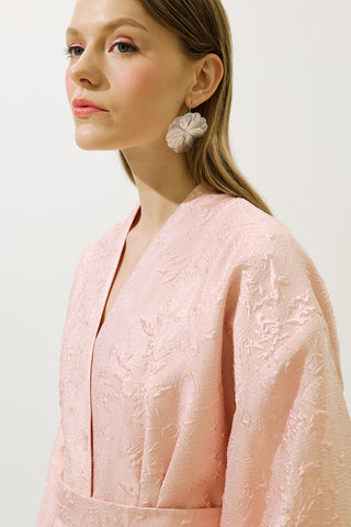 Jacquard Organza Kimono Powder