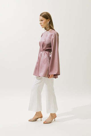 Hana Organza Bluz Leylak
