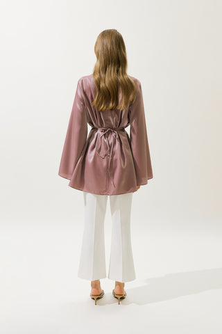 Hana Organza Bluz Leylak