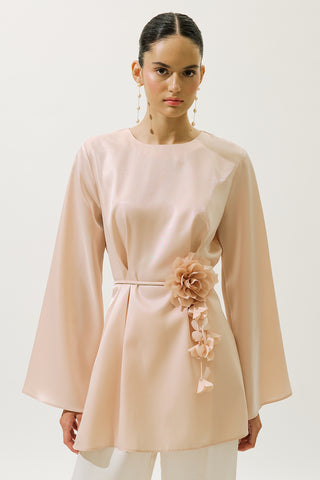 Hana Organza Blouse Powder