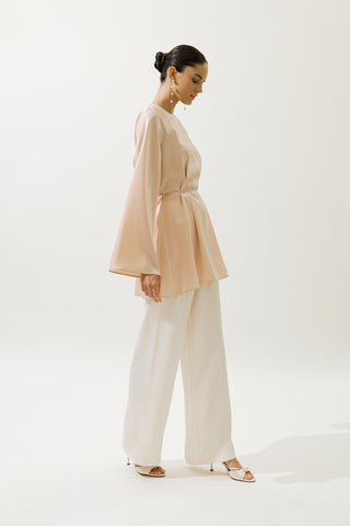 Hana Organza Blouse Powder