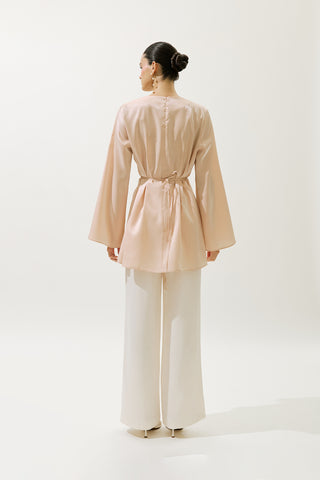 Hana Organza Blouse Powder