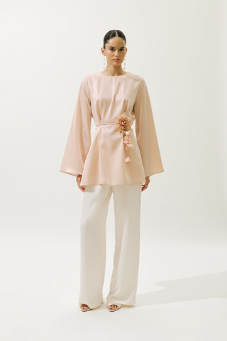 Hana Organza Blouse Powder