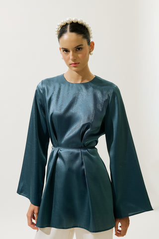 Hana Organza Blouse Teal