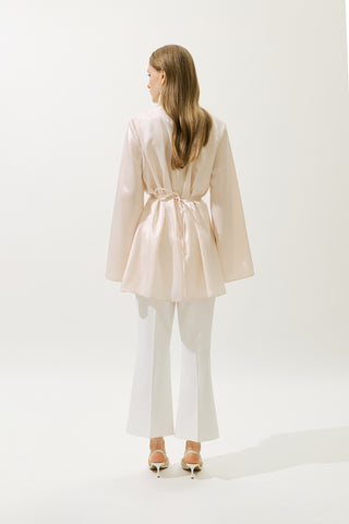 Hana Organza Blouse Pearl