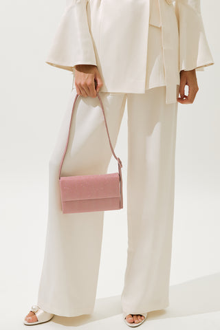Shimmer Flap Evening Bag Powder
