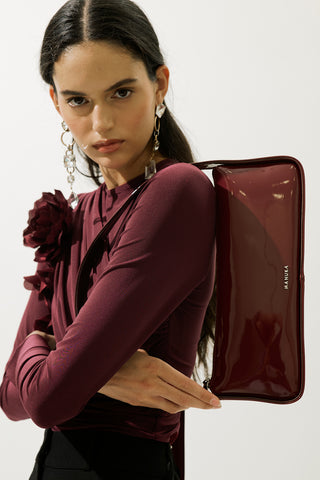Reny Patent Bag Burgundy