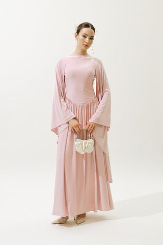 Floral Satin Mini Bag Ecru