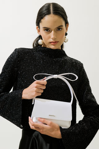 Bow-Detail Bag Ecru