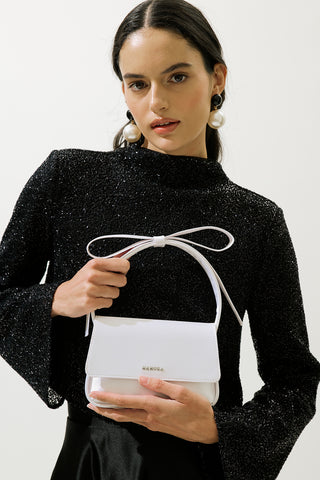 Bow-Detail Bag Ecru