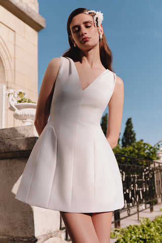 Olivia Evening Dress Ecru