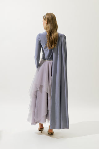 Emilia Tiered Tulle Skirt Lilac