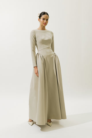 Lora Evening Dress Pistachio