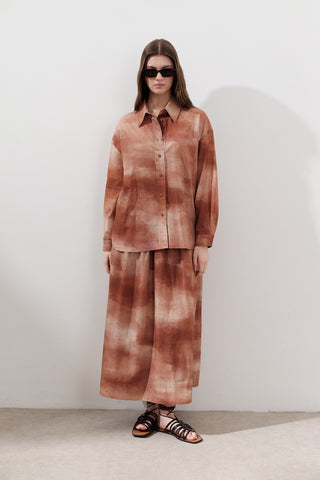 Lightweight Patterned Cotton Shirt Tile